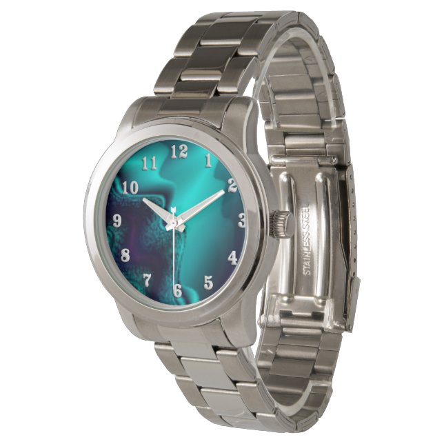 Cobalt Blue Agate Watch (Angled)
