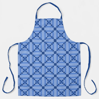 Cobalt Blue Alabama Patchwork Print Apron