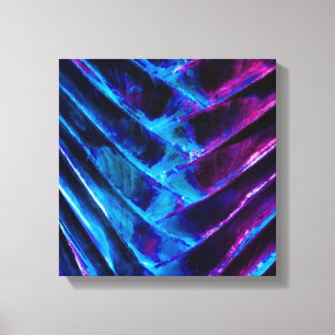 Cobalt Blue and Vibrant Purple Colourized Travelle Canvas Print