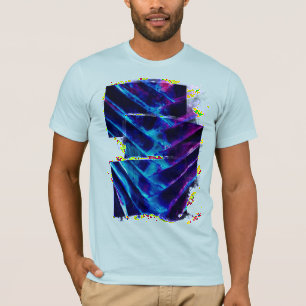 Cobalt Blue and Vibrant Purple Colourized Travelle T-Shirt