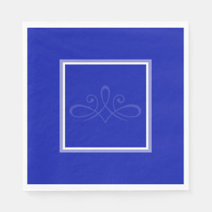 Cobalt blue and white  napkins
