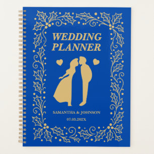 Cobalt Blue & Antique-Gold Luxury Wedding Planner