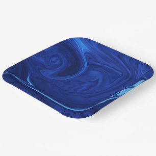 Cobalt blue background plate