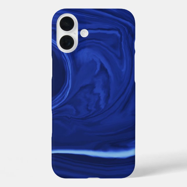 Cobalt blue background Textured Handmade Case-Mate iPhone Case (Back)