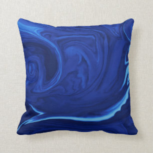 Cobalt blue background Textured Handmade Cushion