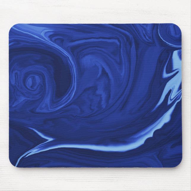 Cobalt blue background Textured Handmade Mouse Mat (Front)