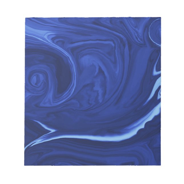 Cobalt blue background Textured Handmade Notepad (Front)