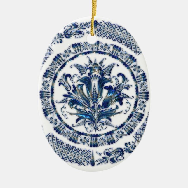 Cobalt Blue Christmas Ornaments (Front)