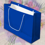 Cobalt Blue Colour solid minimalist Elegant Large Gift Bag<br><div class="desc">Gift Bag "Large" featuring minimalist solid Cobalt Blue colour with personalised Name / text - elegant gift wrapping for your loved ones.</div>