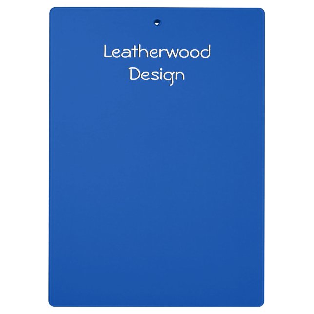 Cobalt Blue Custom Clip Board (Back)