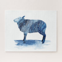 Cobalt Blue Farm Animals - Sheep