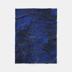 Cobalt blue fleece blanket