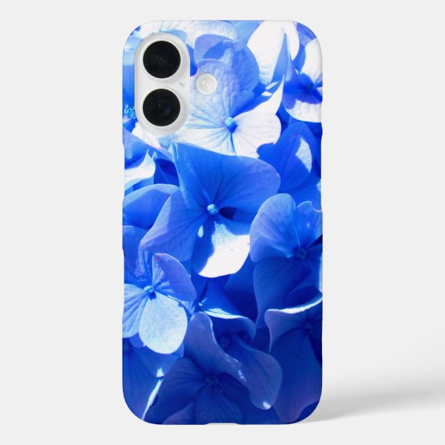 Cobalt blue floral elegant blue hydrangeas  Case-Mate iPhone case (Back)