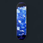 Cobalt blue floral elegant blue hydrangeas  skateboard<br><div class="desc">Romantic deep purple cobalt blue hydrangea photo by H Cooper</div>