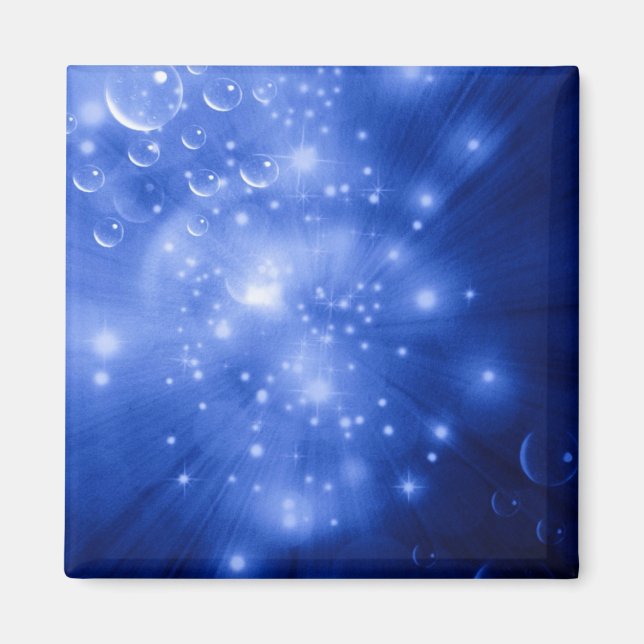 Cobalt Blue Galaxy Burst Magnet (Front)