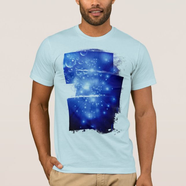 Cobalt Blue Galaxy Burst T-Shirt (Front)
