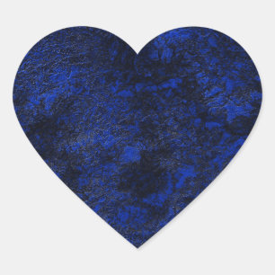 Cobalt blue heart sticker
