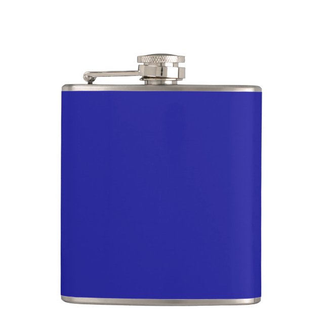 Cobalt Blue  Hip Flask (Front)
