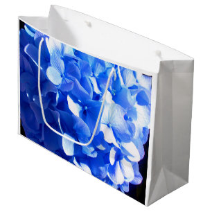 Cobalt Blue Hydrangea Large Gift Bag