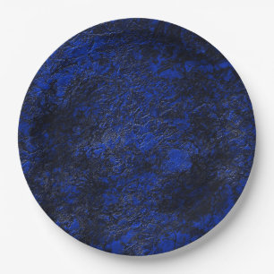 Cobalt blue paper plate