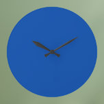 Cobalt Blue Solid Color Large Clock<br><div class="desc">Cobalt Blue Solid Color</div>