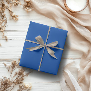 Cobalt Blue Solid Colour   Classic   Elegant Wrapping Paper