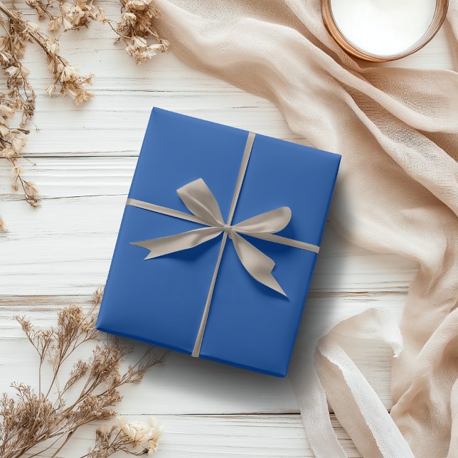Cobalt Blue Solid Colour | Classic | Elegant Wrapping Paper (Creator Uploaded)