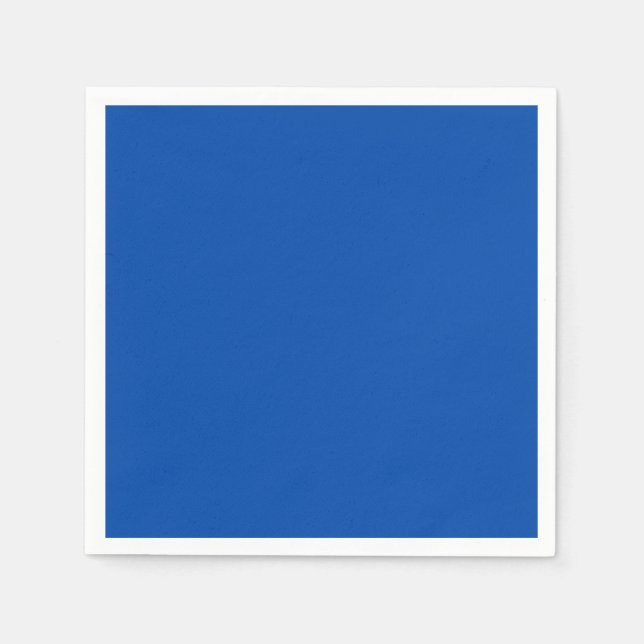 Cobalt Blue Solid Colour Napkin (Front)