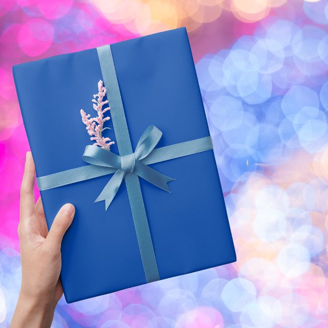 Cobalt Blue Solid Colour Wrapping Paper (Creator Uploaded)