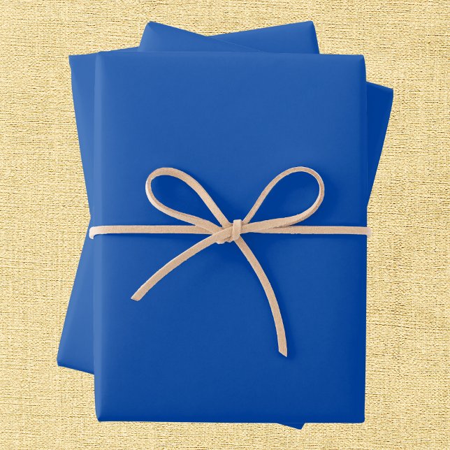 Cobalt Blue Solid Colour Wrapping Paper Sheet (Creator Uploaded)