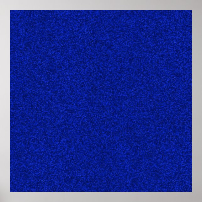 Cobalt Blue Sparkling Glitter Gift Wrapping Paper Poster (Front)