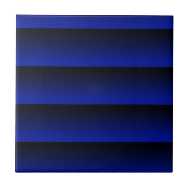Cobalt Blue Stripe Tile (Front)