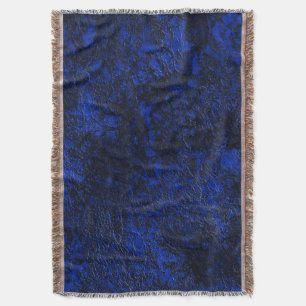 Cobalt blue throw blanket