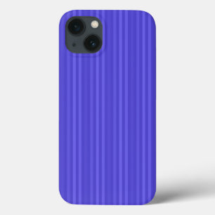 Cobalt Blue Vertical Stripes iPhone 13 Case