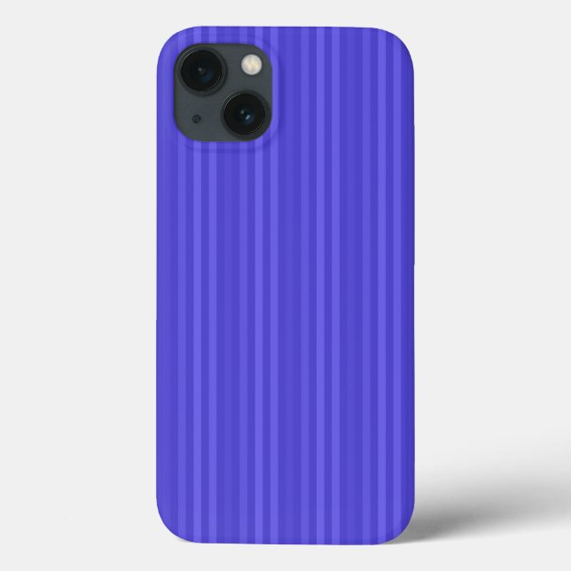 Cobalt Blue Vertical Stripes Case-Mate iPhone Case (Back)