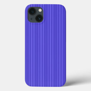 Cobalt Blue Vertical Stripes iPhone 13 Case
