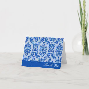 Cobalt Damask Thank You