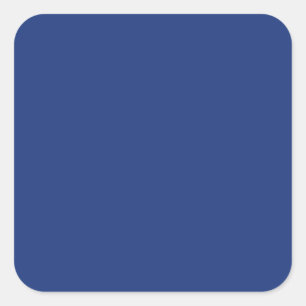 Cobalt Dark Blue Solid Trend Colour Background Square Sticker