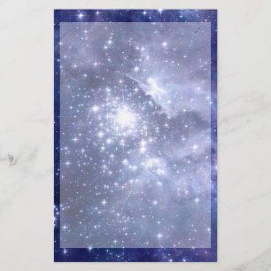 Cobalt Dreams Stars Galaxies Space Universe Stationery