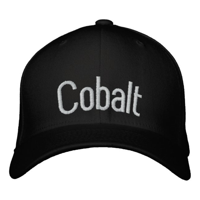 Cobalt Embroidered Hat (Front)