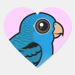 Cobalt Linnie Heart Sticker