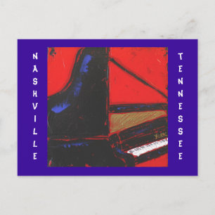 cobalt piano Nashville TN postcard