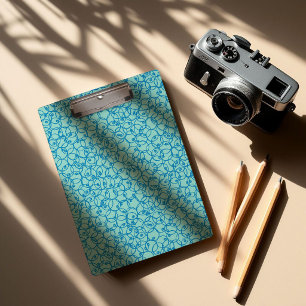 Cobalt Scribble Rings – minimal modern Pattern Clipboard