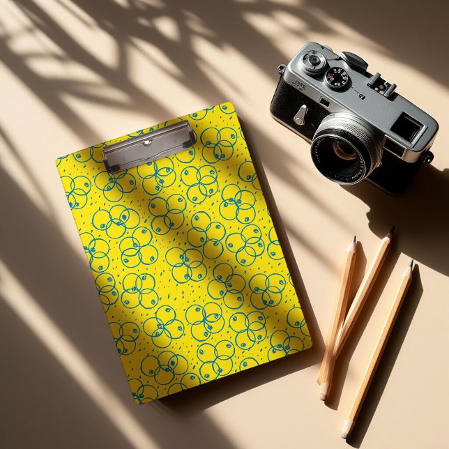 Cobalt Scribble Rings – modern Pattern Clipboard (Creator Uploaded)