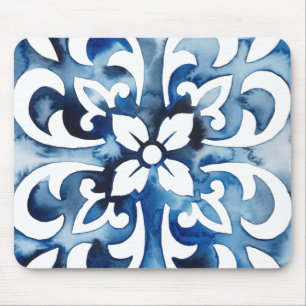 Cobalt Tile II Mouse Mat