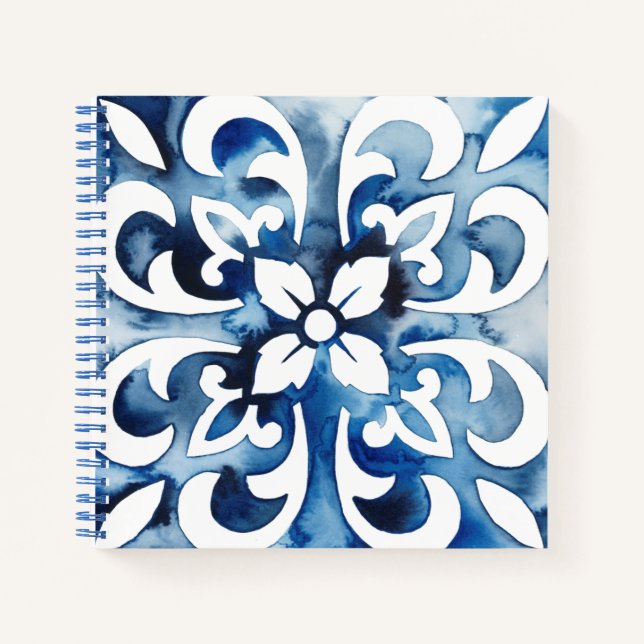 Cobalt Tile II Notebook (Front)
