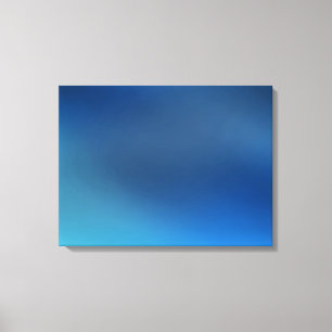 Cobalt Turquoise Blue & Grey Abstract Canvas Print