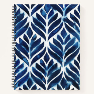 Cobalt Watercolor Tiles IV Notebook