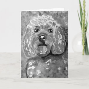 CobaltMoonDesign Cavapoo Greeting Card