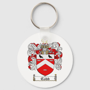 COBB FAMILY CREST - COBB COAT OF ARMS KEY RING